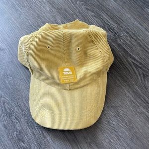 Teva Yellow corduroy hat